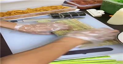 日本寿司制作特拍视频