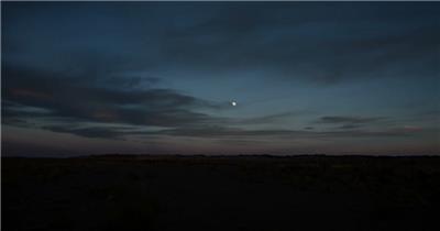 戈壁 沙漠 夜晚 天空 日落