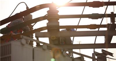 电厂维修实拍素材