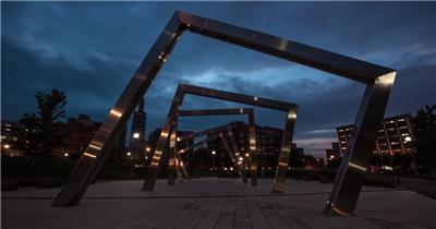 美国城市夜景延时摄影