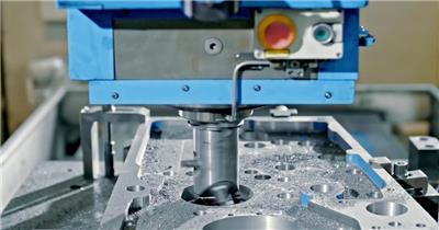 印刷工业设备数控机床加工生产制造工厂企业宣传实拍视频素材
