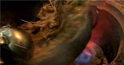 美食小吃干炒牛河