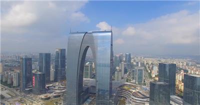 苏州金鸡湖航拍 城市景观航拍 东方之门 宣传视频实拍 4K