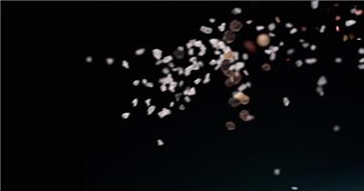 蔬菜食物碰撞青菜天然食材入水美食诱惑视频素材