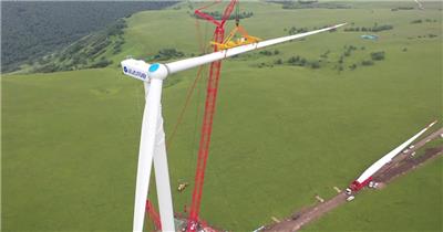 风机安装风车安装风力发电绿色能源