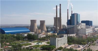 发电厂火力发电厂大烟囱污染企业