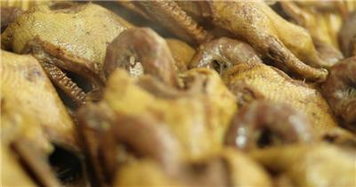 卤鸭子 食品 饮食 美食 高清视频素材 实拍素材 卤料食品