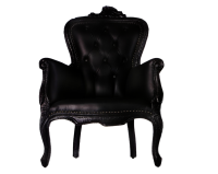 家具-黑色扶手椅图像