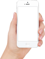 电子学-苹果iphone在手透明图片