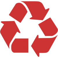 徽标-回收红色图标